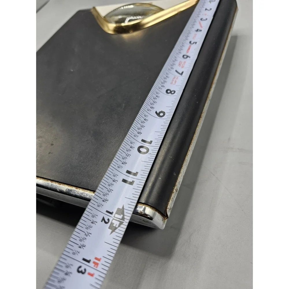Vintage MCM‎ Borg Flight Bathroom Scale Made In USA Black Brass